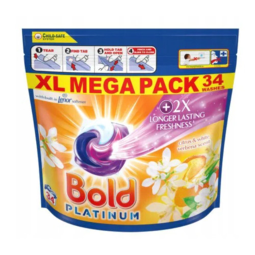 Капсули для прання Bold All in 1 Pods Citrus & Verbena, 34 шт